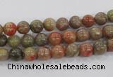 CUG101 15.5 inches 6mm round Chinese unakite beads wholesale