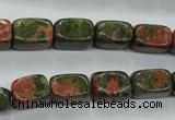 CUG67 15.5 inches 8*12mm nuggets unakite gemstone beads wholesale