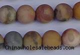 CVJ15 15.5 inches 12mm round matte venus jasper beads wholesale