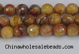 CVJ21 15.5 inches 4mm faceted round venus jasper beads wholesale