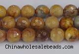 CVJ22 15.5 inches 6mm faceted round venus jasper beads wholesale