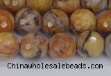 CVJ24 15.5 inches 10mm faceted round venus jasper beads wholesale