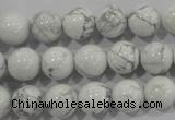 CWB203 15.5 inches 10mm round natural white howlite beads wholesale