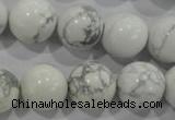 CWB207 15.5 inches 18mm round natural white howlite beads wholesale