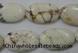 CWB355 15.5 inches 16*25mm oval howlite turquoise beads wholesale