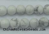 CWB51 15.5 inches 10mm round natural white howlite gemstone beads