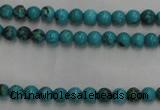 CWB551 15.5 inches 3mm round howlite turquoise beads wholesale