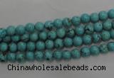 CWB554 15.5 inches 5mm round howlite turquoise beads wholesale