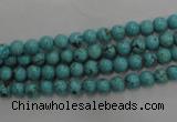 CWB554 15.5 inches 5mm round howlite turquoise beads wholesale