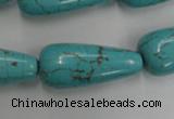 CWB680 15.5 inches 13*30mm teardrop howlite turquoise beads wholesale