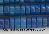 CWB841 15.5 inches 3*6mm tyre howlite turquoise beads wholesale