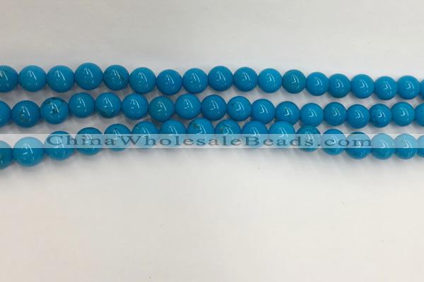 CWB858 15.5 inches 6mm round howlite turquoise beads wholesale