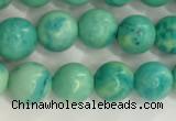 CWB875 15.5 inches 4mm round howlite turquoise beads wholesale