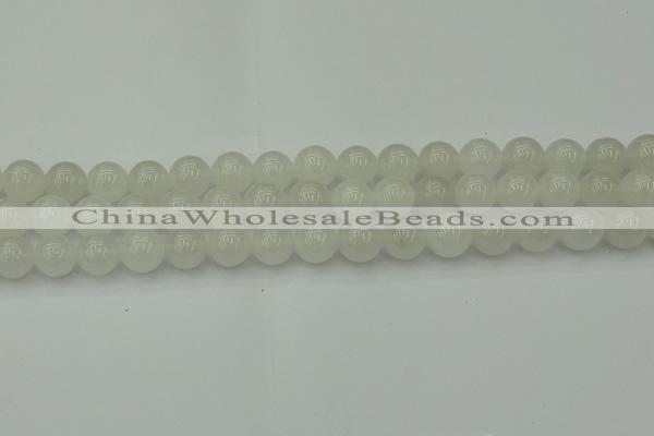 CWH53 15.5 inches 10mm round white jade beads wholesale
