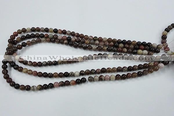 CWJ201 15.5 inches 6mm round wood jasper gemstone beads wholesale