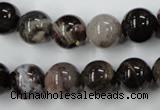 CWJ204 15.5 inches 12mm round wood jasper gemstone beads wholesale