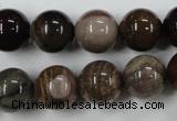 CWJ206 15.5 inches 16mm round wood jasper gemstone beads wholesale