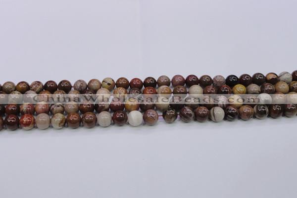 CWJ402 15.5 inches 8mm round wood jasper gemstone beads wholesale