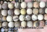 CWJ446 15.5 inches 16mm round matte wood jasper beads wholesale