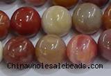 CWJ464 15.5 inches 12mm round rainbow wood jasper beads