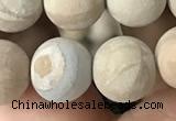 CWJ523 15.5 inches 10mm round matte wooden jasper beads wholesale