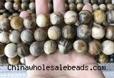 CWJ596 15.5 inches 16mm round wood jasper beads wholesale