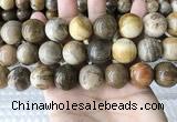 CWJ597 15.5 inches 18mm round wood jasper beads wholesale