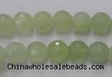 CXJ103 15.5 inches 10mm faceted round New jade beads wholesale