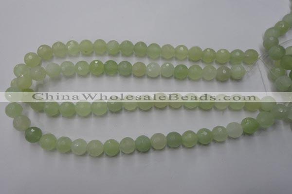 CXJ103 15.5 inches 10mm faceted round New jade beads wholesale