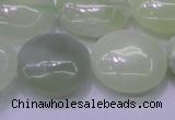 CXJ228 15.5 inches 25mm flat round New jade beads wholesale