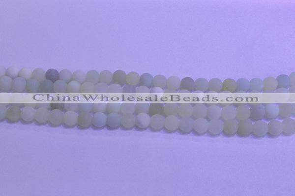 CXJ301 15.5 inches 6mm round matte New jade beads wholesale