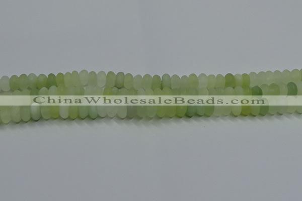 CXJ312 15.5 inches 6*10mm rondelle matte New jade beads wholesale