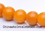 CYJ14 16 inches 12mm round yellow jade gemstone beads Wholesale