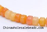 CYJ25 5*6mm rondelle yellow jade gemstone beads Wholesale