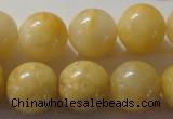 CYJ256 15.5 inches 16mm round yellow jade beads wholesale