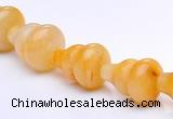 CYJ27 6*10mm calabash yellow jade gemstone beads Wholesale