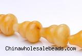 CYJ28 9*13mm calabash yellow jade gemstone beads Wholesale