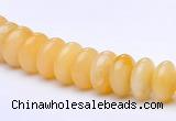 CYJ29 16 inch 4*8mm roundel yellow jade gemstone beads Wholesale