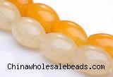 CYJ33 16 inches 8*12mm rice yellow jade gemstone beads Wholesale