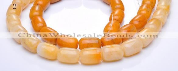 CYJ36 10*14mm egg-shaped yellow jade gemstone beads Wholesale