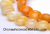 CYJ37 16 inch 12*12mm heart yellow jade gemstone beads Wholesale