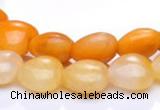 CYJ39 16 inch 20*20mm heart yellow jade gemstone beads Wholesale