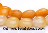 CYJ39 16 inch 20*20mm heart yellow jade gemstone beads Wholesale