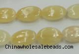 CYJ61 15.5 inches 13*18mm oval yellow jade gemstone beads wholesale