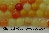 CYJ620 15.5 inches 4mm round yellow jade beads wholesale