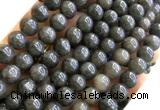 CYJ663 15 inches 10mm round dyed yellow jade beads wholesale