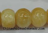 CYJ68 15.5 inches 18*25mm rondelle yellow jade beads wholesale