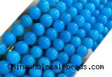 CYJ682 15 inches 10mm round dyed yellow jade beads wholesale