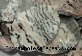 CZJ11 16 inches 30*40mm waved oval zebra jasper gemstone beads
