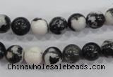 CZJ204 15.5 inches 10mm round black & white zebra jasper beads